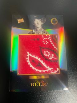 Billy the Kid authentic relic card