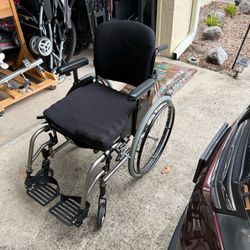 TiLite SX lightweight folding manual wheelchair with Airpad seat