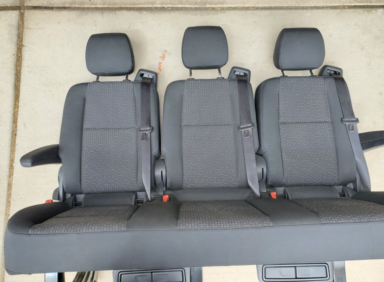 2025 Mercedes Benz Sprinter OEM 3 Seater RECLINER Bench Seat Seats 