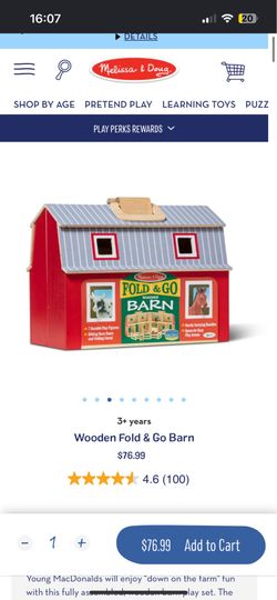 Fold and go wooden barn