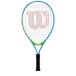 Wilson US Open Jr Tennis Racket, for Kids, Aluminium, Blue/Green,, 21 inch, Ages 5-6