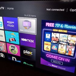 Like NEW 55' 4K TCL ROKU TV **WITH REMOTE**