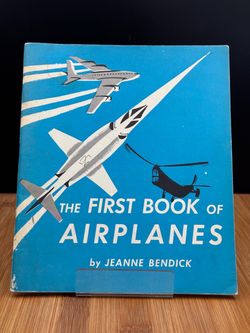 The First Book of Airplanes Vintage California State Series Textbook