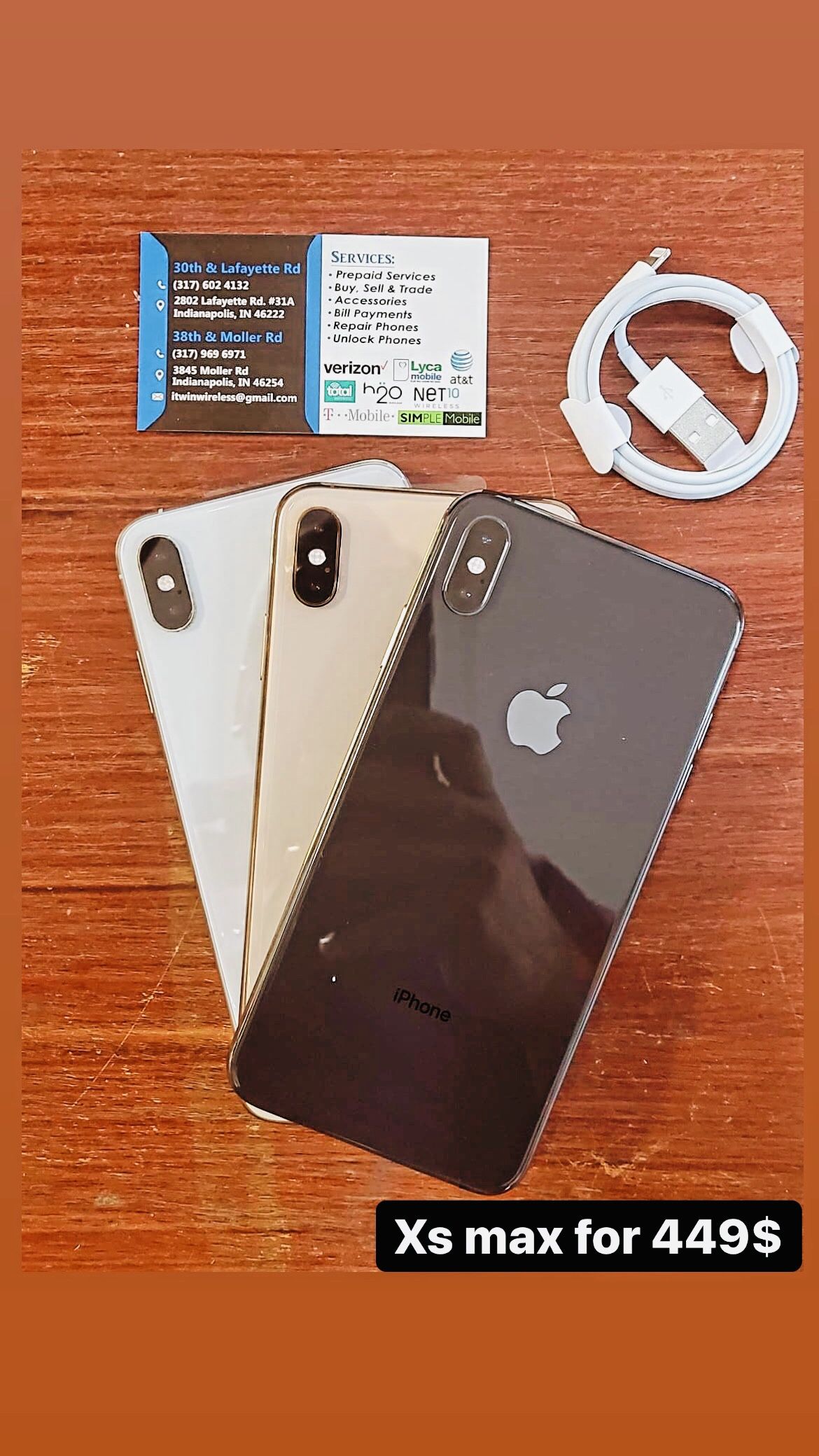 APPLE IPHONE XS MAX LIMITED OFFER!!! With FREE AIRPODS PRO