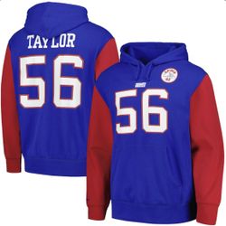 Mitchell & Ness New York Giants Lawrence Taylor Hoodie Sweatshirt Mens Medium