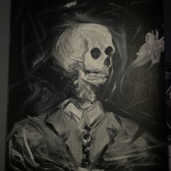 Finger Painted Skeleton