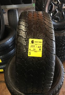 255/65/17 GOODYEAR ALL TERRAIN $160.00
