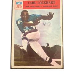1966 Philadelphia Carl “Spider” Lockhart Rookie #125 New York Giants