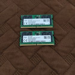 32GB (2 x 16GB) DDR5 4800Mhz SODIMM RAM for laptops and mini PCs