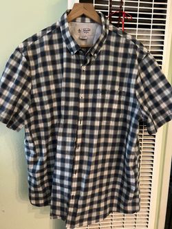 XXL. Original Penguin Plaid Short Sleeve Button-Down Shirt