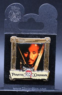 Disney Pirates of the Caribbean: Dead Man's Chest Jack Sparrow Poster Pin (C9)