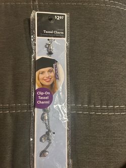 Jeweled Clip-On Graduation Tassel Charm