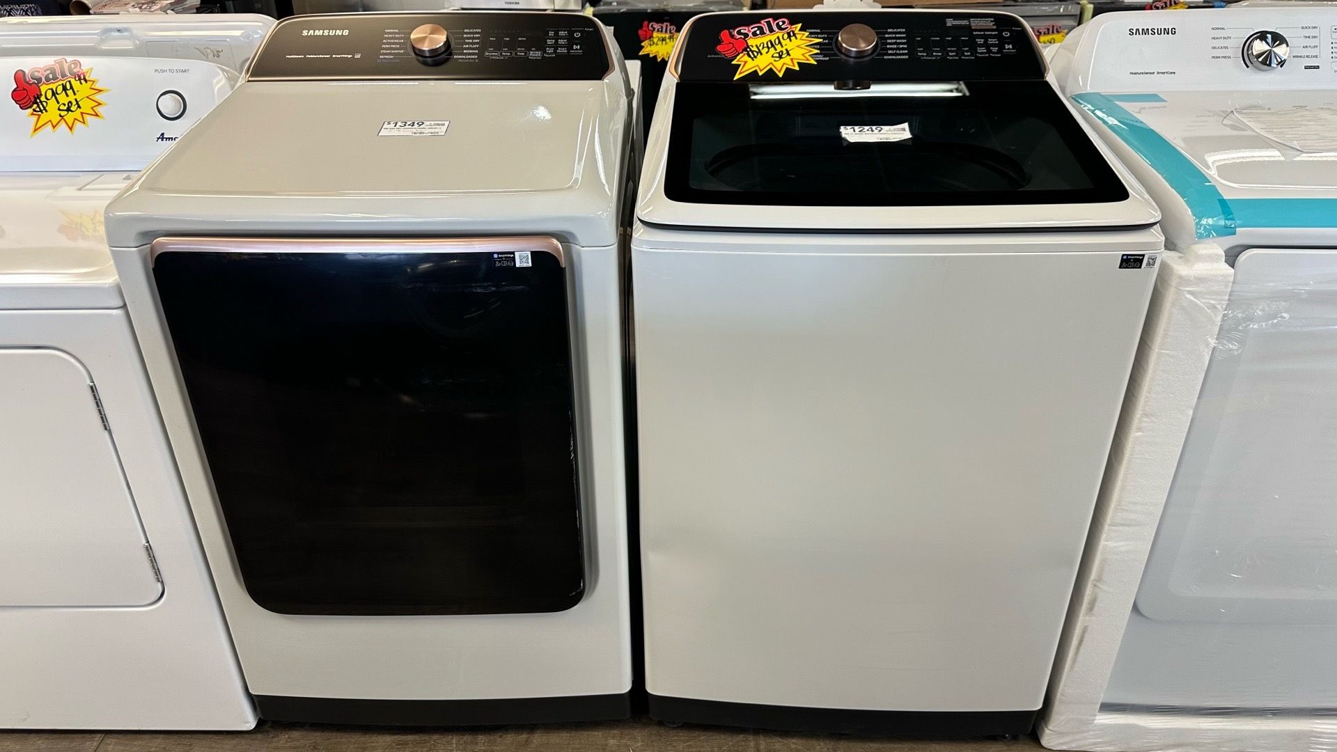 Samsung Washer & Gas Dryer Set Read Description
