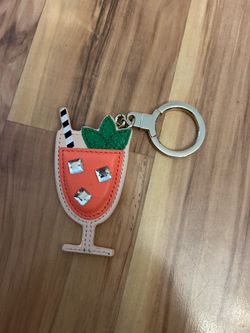 Kate Spade keychain Five o’ Clock martini purse bag