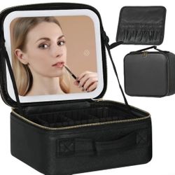 Cosmetic Case With Light Up USB Mirror