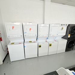 Frigidaire 3.9 cu. ft. Washer and 5.5 cu. ft. Electric Dryer Combo in White with Quick Wash & Dry Cycle and MaxFill Wash Cycle