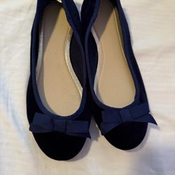 Girls Suede Slip Ons 