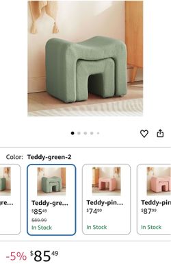 Vanity stool set of 2