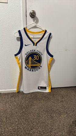 Men’s Curry White And Gold Jersey 