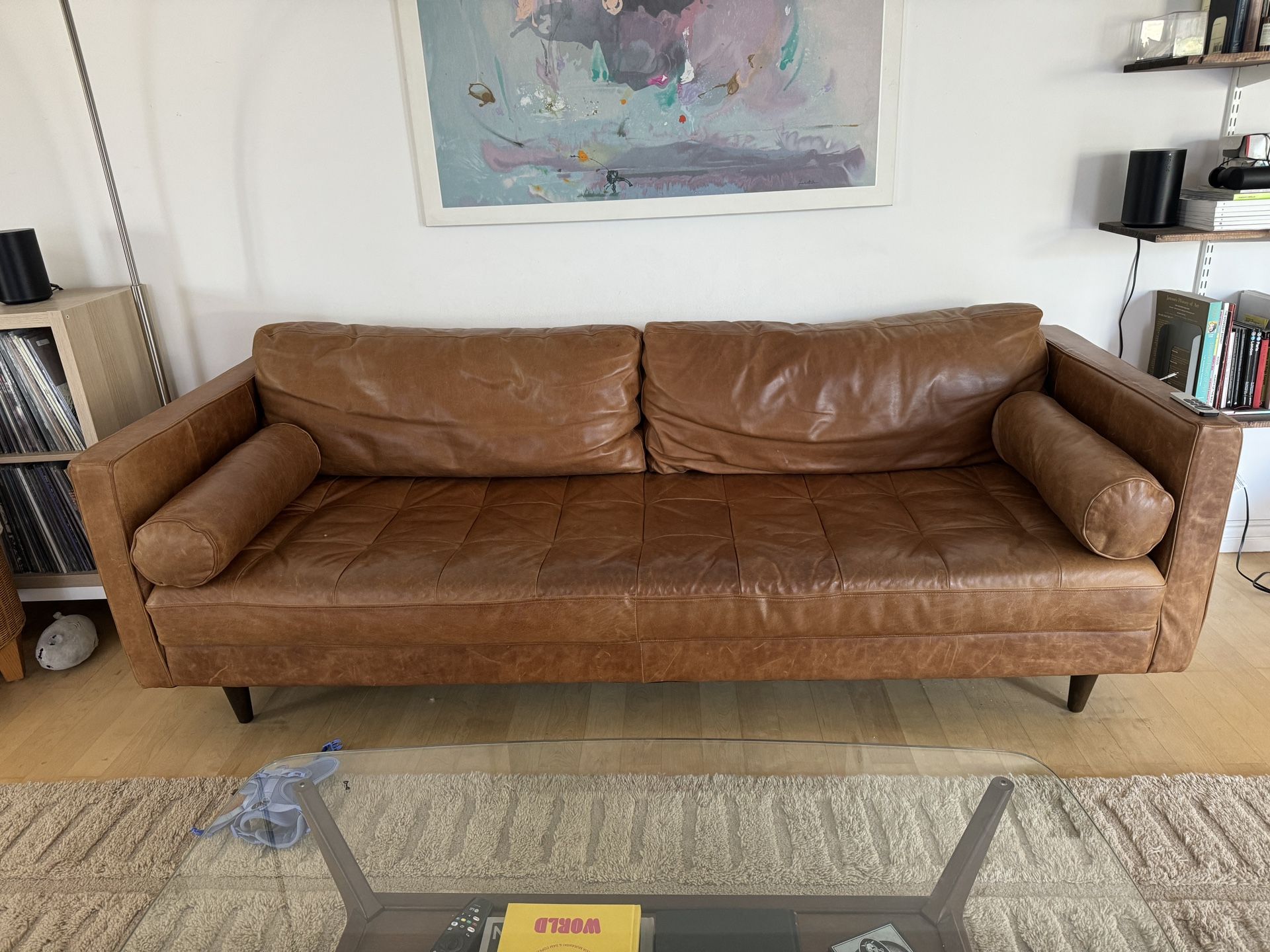 Joybird Leather Couch