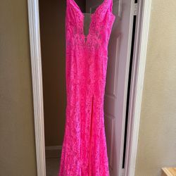 Hot Pink ball Gown