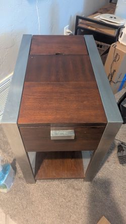 USB enabled side table