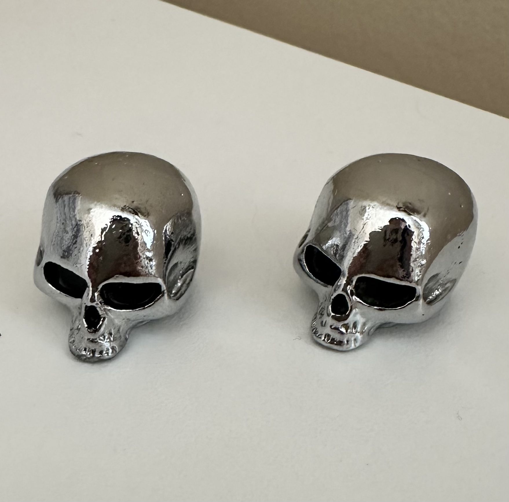 Q-Parts Chrome Skulls Guitar Bass Knobs 6mm Set Screw