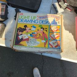 Vintage Disney Light Up Drawing Desk 