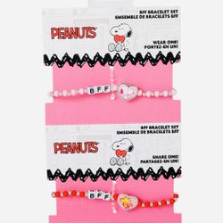 Valentine’s! Peanuts®️ 💌🌸❤️SNOOPY & WOODSTOCK ❤️🌸💌 2pc-BFF sharing Bracelets 