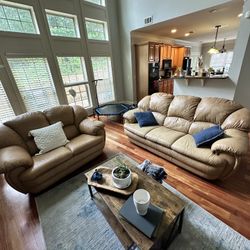 Leather Couch Set