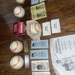 Jose Canseco George Kell Duke Snider Bob Feller Johnny Mize Sign Baseballs REAL