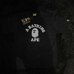 Black and white bape tee