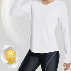 New XXL Women's UPF 50+ Sun Shirts UV Protection Long Sleeve SPF Tops Lightweight Quick Dry