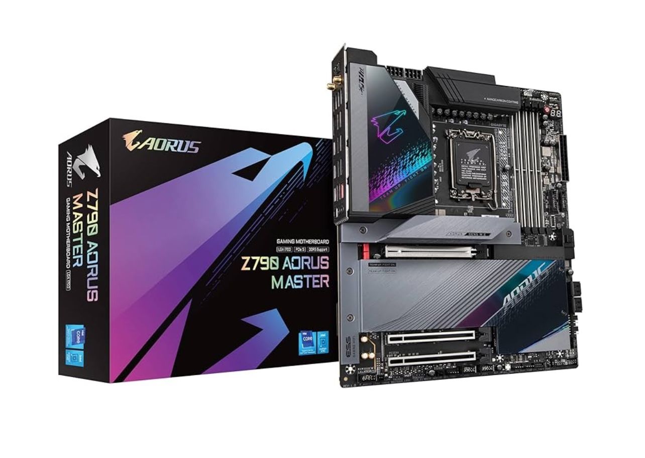 GIGABYTE Z790 AORUS Master EATX Motherboard with DDR5, PCIe 5.0, WiFi 6E, 10GbE LAN, Q-Flash Plus