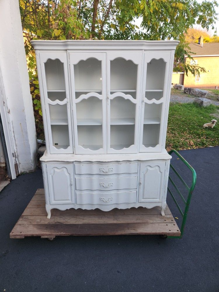French Provincial Distressed Cabinet