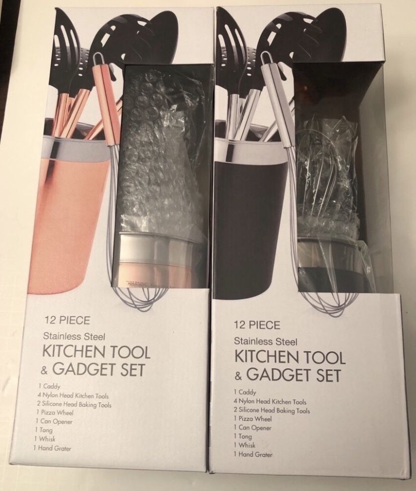 12 piece stainless steel kitchen tool set(new)