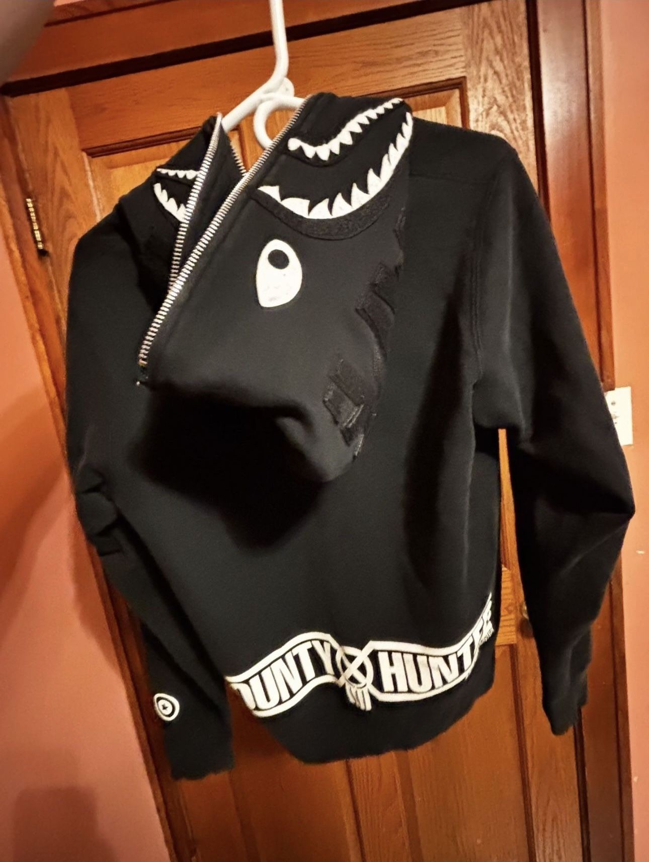 Bape X BOUTY Hunter Shark ZIP Hoodie