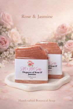 Elegance of Rose and Jasmine 🌹Nutritious Artisanal handmadeSoap avaliable
