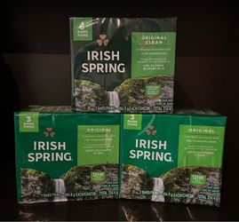 (3) PACKAGES IRISH ☘️ SPRING BAR SOAPS