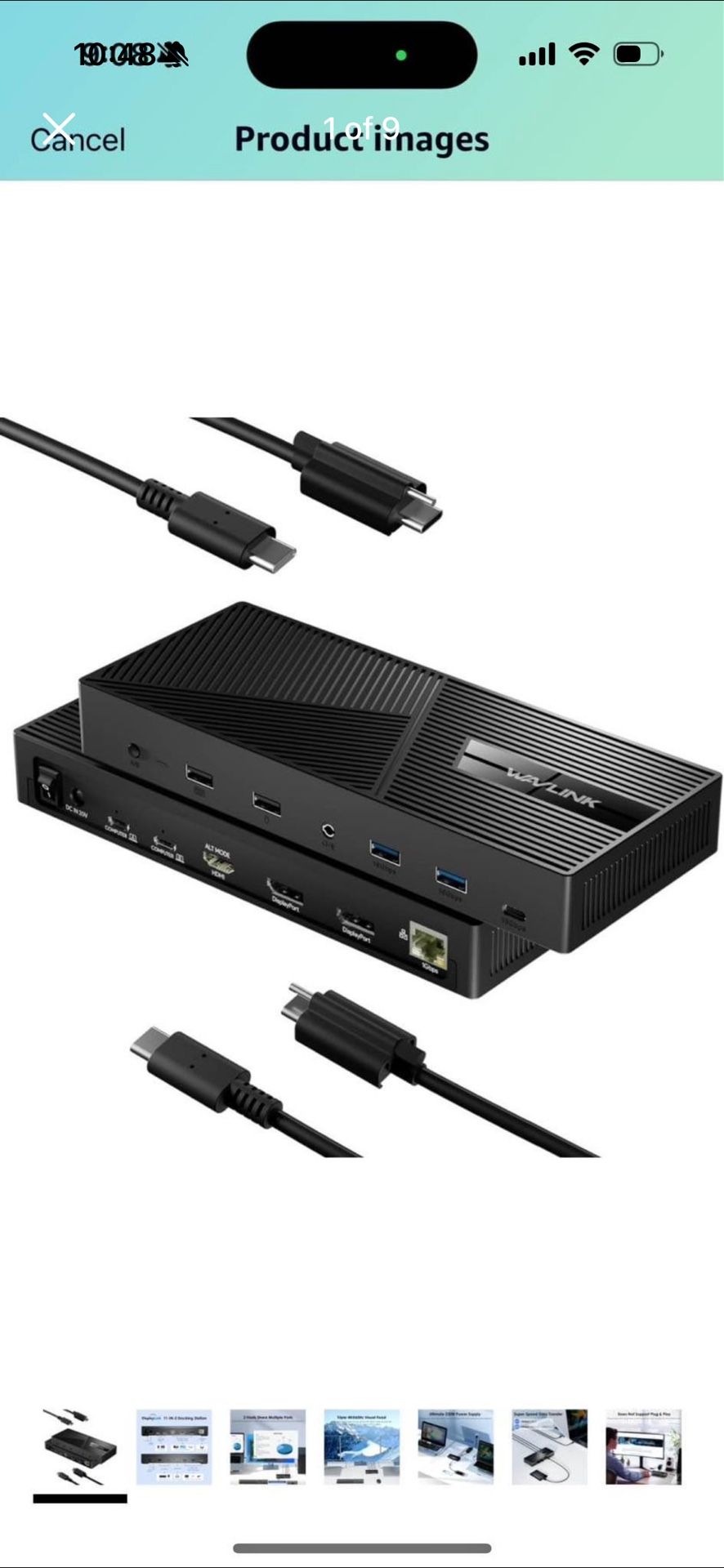 WAVLINK USB-C KVM Switch 3 screen 2 Hosts, DisplayLink Universal Triple 4K Display Docking Station