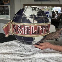 Schlitz Globe Lamp