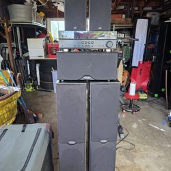 Polk And Yamaha 5.2 Surround Sound