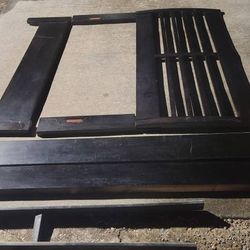 Almost Black Queen Size Slat Bed
