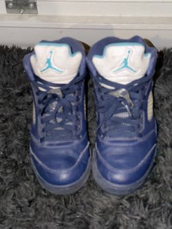 Nike Air Jordan 5 Retro 'Pre-Grape' (Midnight Navy/Turquoise Blue-White), size 9 men’s