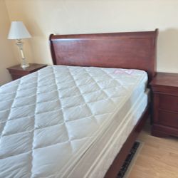 Queen Size Mattress And Frame Head Board 