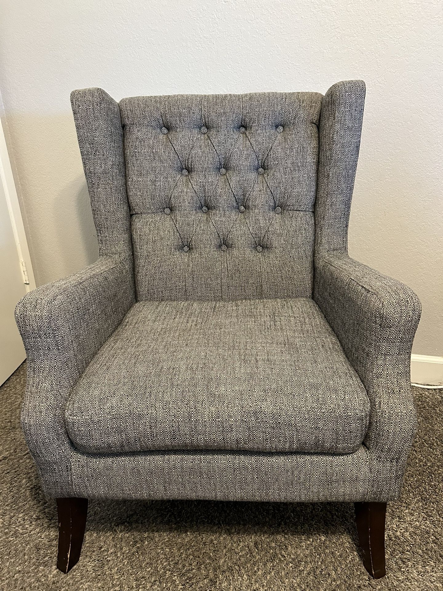 Tufted Grandfather Chair