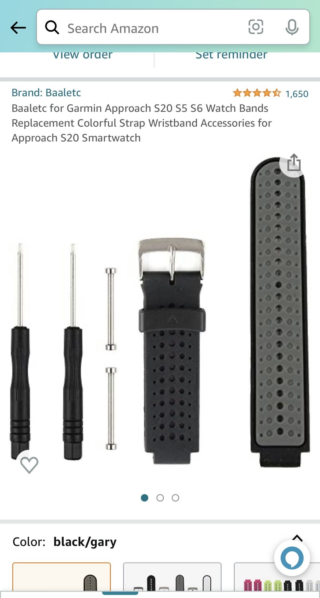 Amazon Replacement Watch Band For Garmin S20 Garmin S20 With Extra