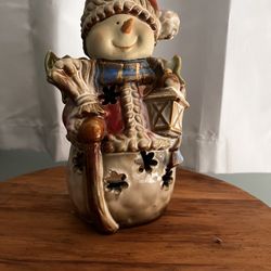 Votive Snowman Candle Holder