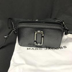 Marc Jacobs Colorblock Snapshot Crossbody bag   Black
