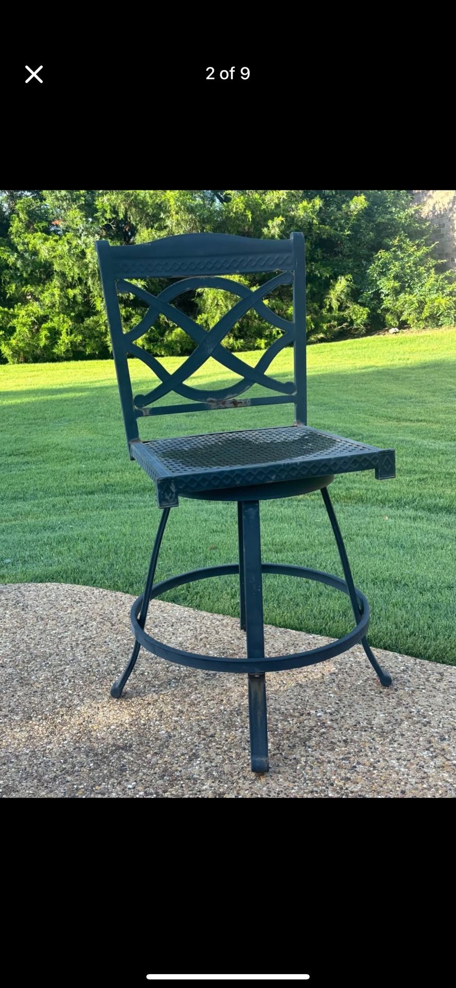 Heavy 13 piece patio set with cushions